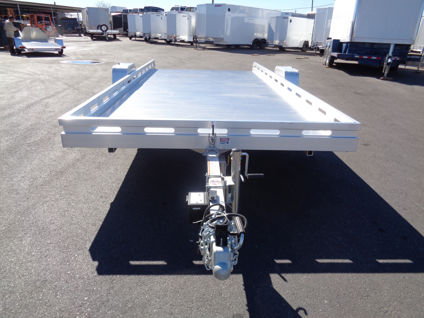 New 2026 Aluma * 8015S TILT * 15Ft Single Axle Tilt Aluminum ATV Trailer