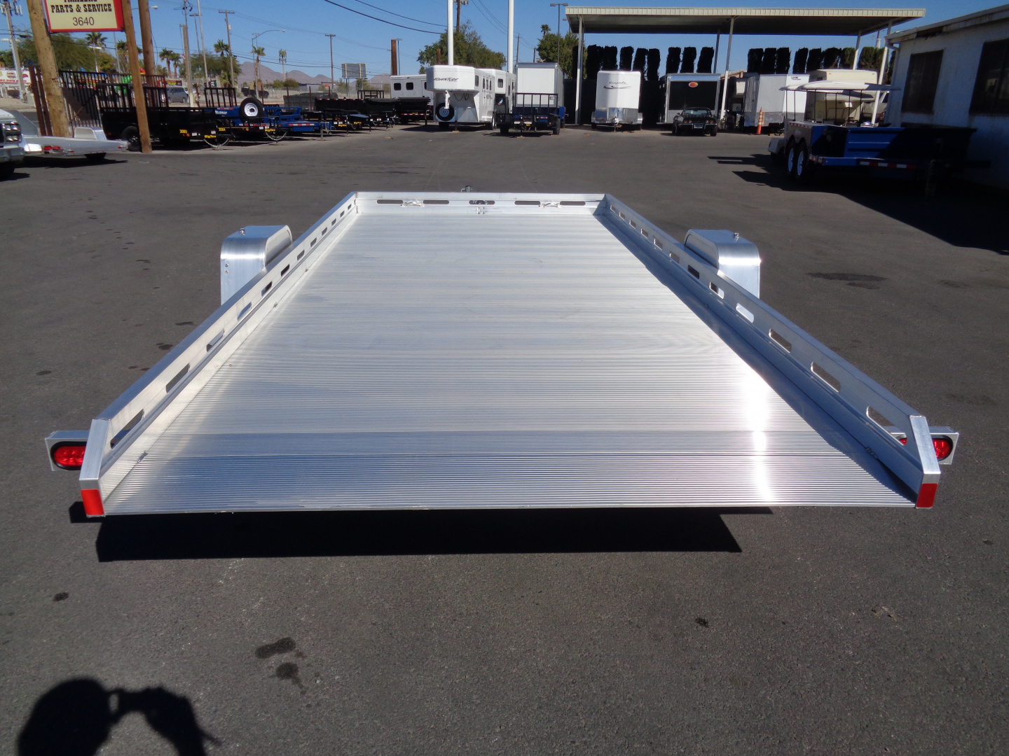 New 2026 Aluma * 8015S TILT * 15Ft Single Axle Tilt Aluminum ATV Trailer
