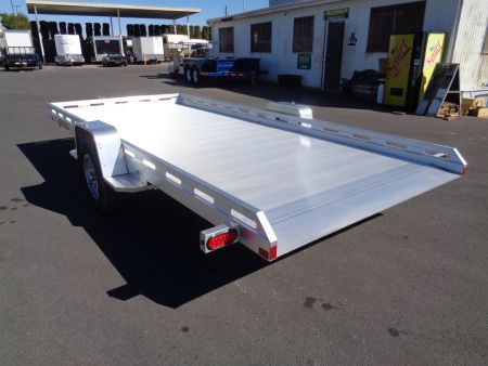 New 2026 Aluma * 8015S TILT * 15Ft Single Axle Tilt Aluminum ATV Trailer