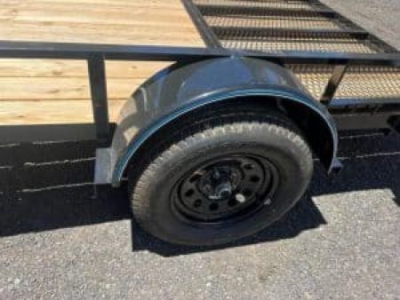 New 2026 Top Hat Trailers 6X12 Express Flatbed Utility Trailer Utility Trailer