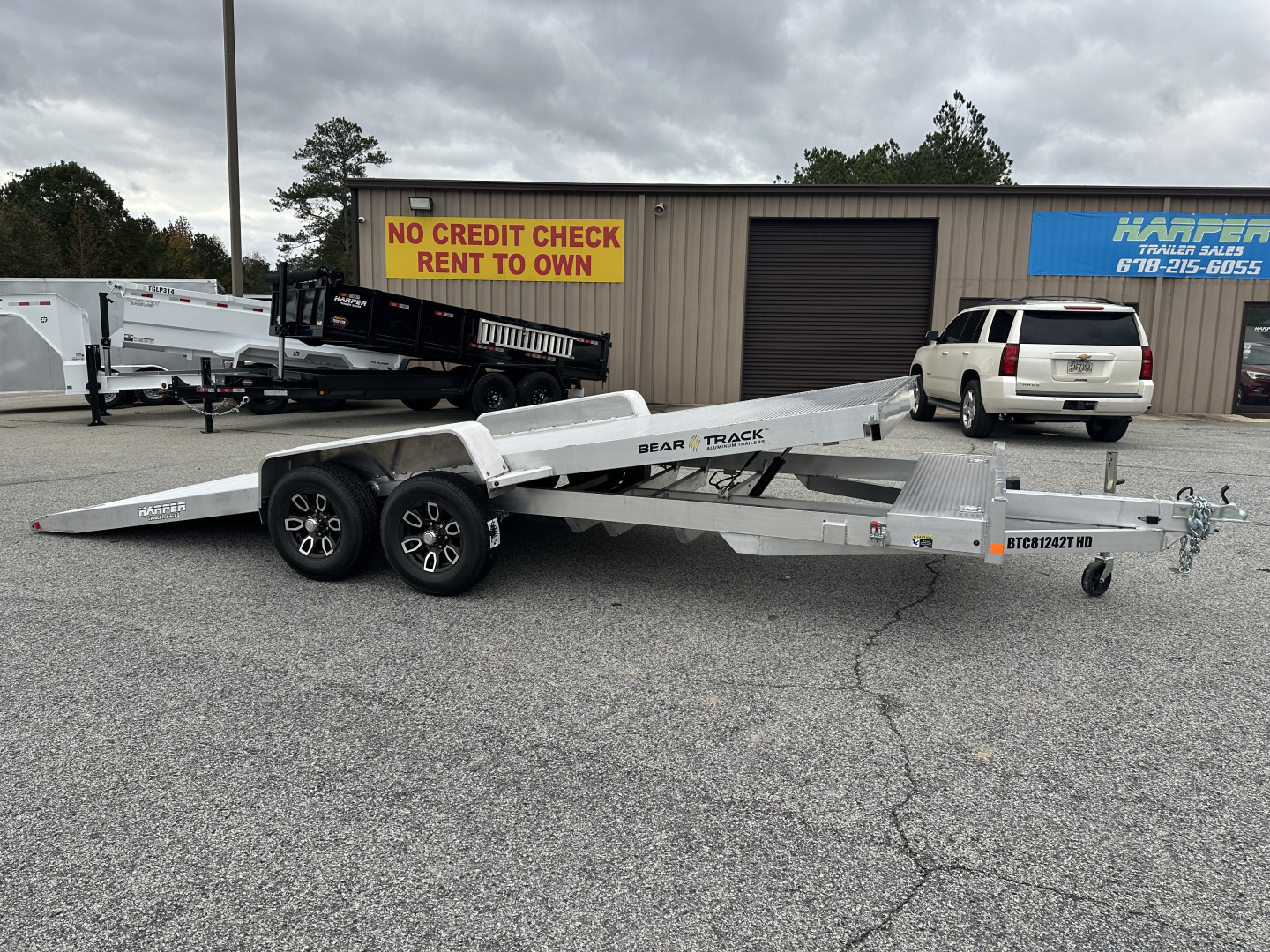 New 2026 BEAR TRACK ALUMINUM 81"X242" 10K HD TILT CAR HAULER