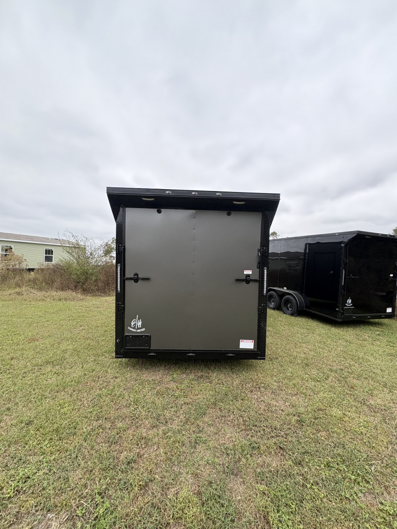 New 2026 Cargo United 7x16TA 7' .080 PolyCor Blackout Package Rear Wing Cargo / Enclosed Trailer