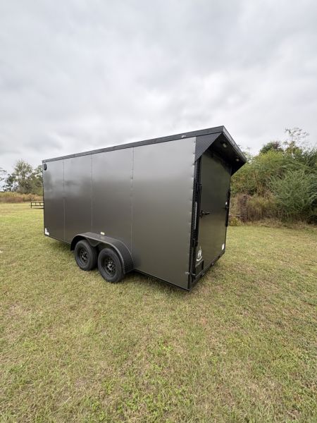New 2026 Cargo United 7x16TA 7' .080 PolyCor Blackout Package Rear Wing Cargo / Enclosed Trailer