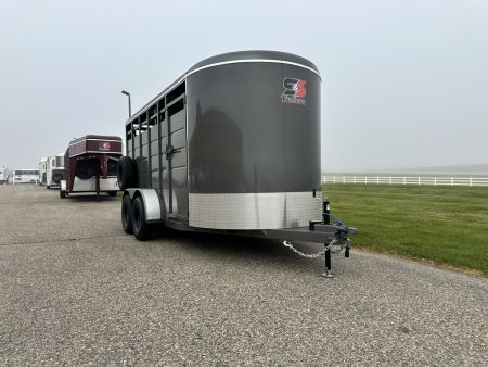 New 2026 S&S Manufacturing 6'x6'6"x16' BP Stock / Stock Combo Trailer
