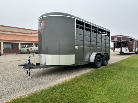 New 2026 S&S Manufacturing 6'x6'6"x16' BP Stock / Stock Combo Trailer