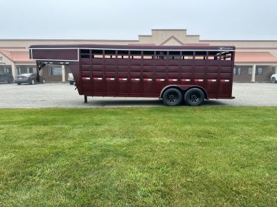 New 2026 S&S Manufacturing 20' GN Stock / Stock Combo Trailer