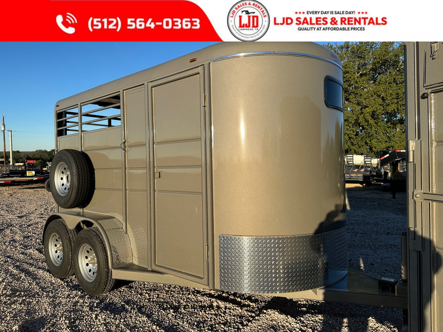 New 2026 Calico - 6'X13'X7' 2 Horse Trailer