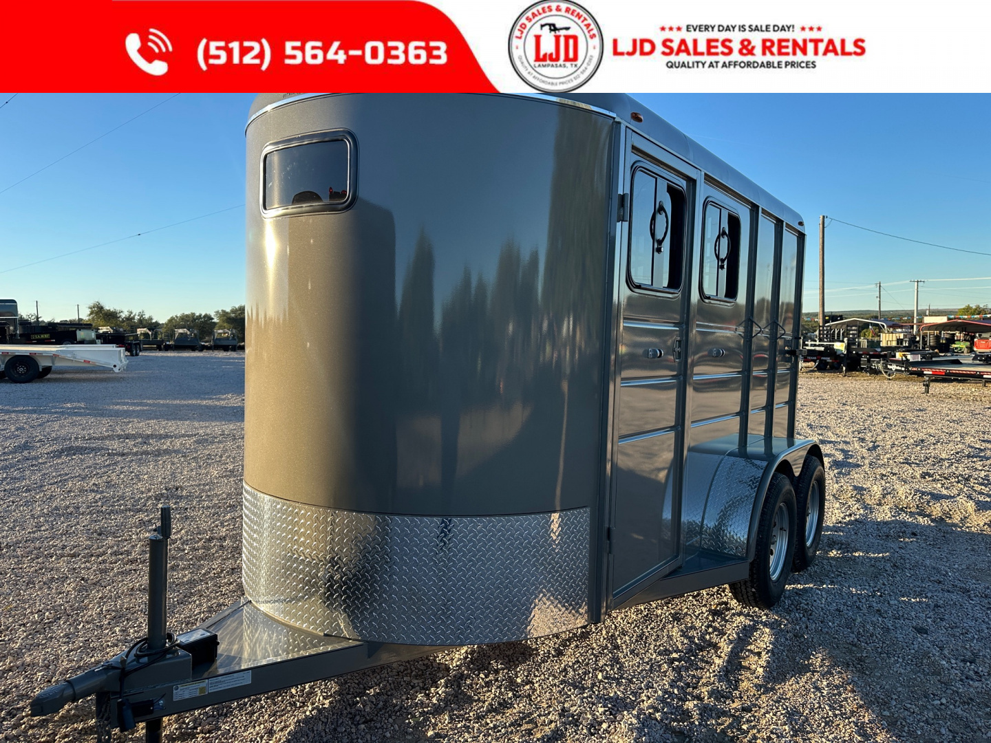 New 2026 Calico - 6'X13'X7' 2 Horse Trailer