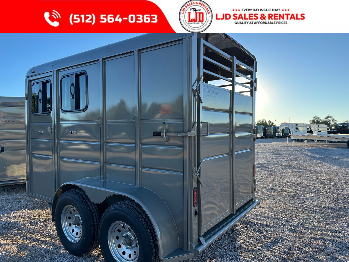 New 2026 Calico - 6'X13'X7' 2 Horse Trailer