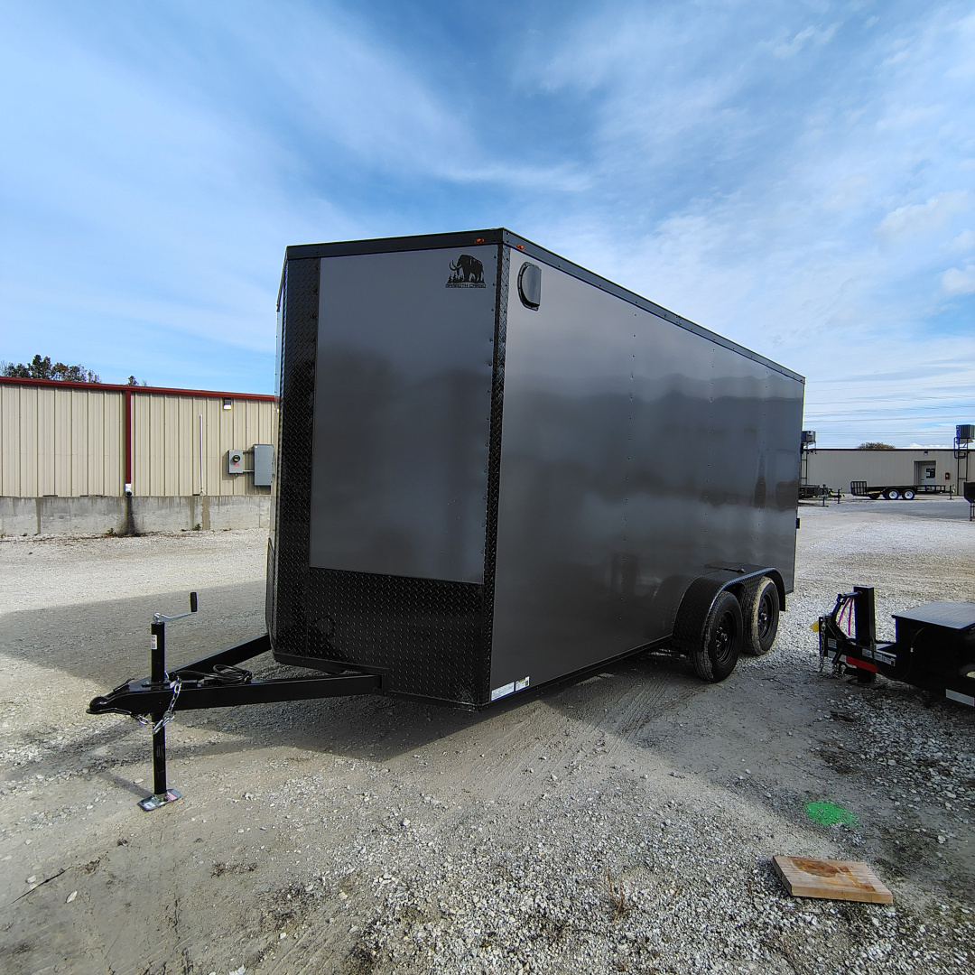 New 2026 Mammoth 7x16 TA Cargo / Enclosed Trailer, 7' interior height , 35k axles, .080 polycore exterior
