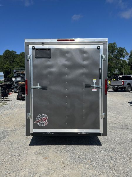 New 2026 Homesteader Trailer / 612IS / 6' wide x 12' Long / 32" Side Door / Ramp Rear Door / 6'6' Interior Height / .030 Charcoal Gray Aluminum