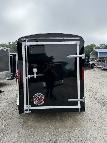 New 2026 Homesteader Trailer / Challenger Series / 5x8 / 5'7" Interior Height / Single Swing Rear Door / 32" Side Door / 24" Stoneguard / .030 Black Aluminum