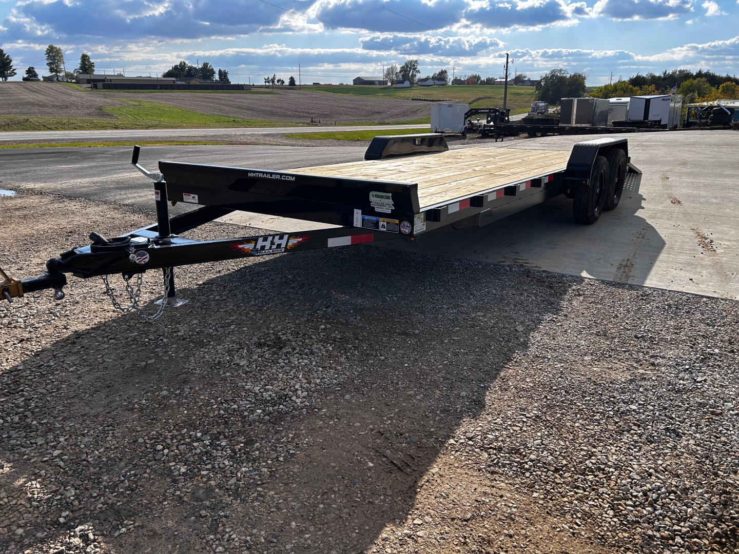 New 2026 H&H Trailers 82"X20' 7k gvwr Slide-Out ramps Car / Racing Trailer