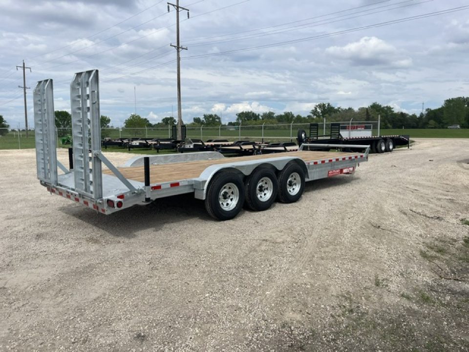 New 2027 Canada Trailers 24 ft Galvanized Triple Axle Equipment Trailer