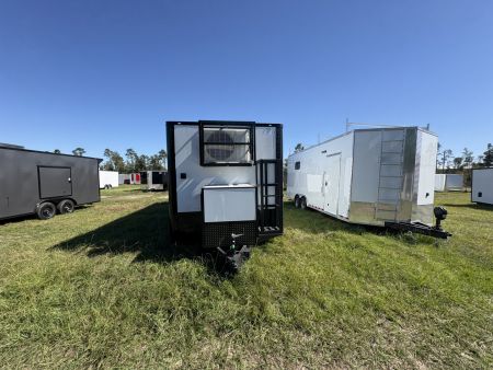 New 2027 Rock Solid Cargo 8.5x26 Custom Concession Trailer – White