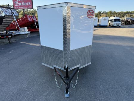 New TX5X8SA TEXAS TRAILERS 5' X 8' CARGO / ENCLOSED TRAILER W/REAR RAMP DOOR & SIDE DOOR