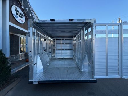 New Featherlite 8' x 24' Livestock Gooseneck Trailer 16K
