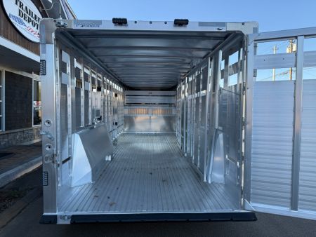 New Featherlite 8' x 24' Livestock Gooseneck Trailer 16K