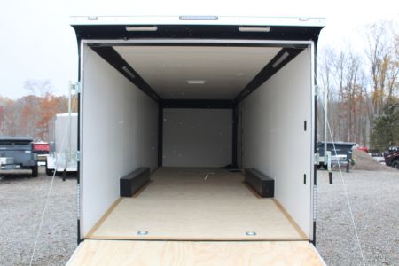 New 2025 United LIM 8.5' x 28' - Enclosed Car Hauler - 9990# GVW - RAMP DOOR - Beavertail