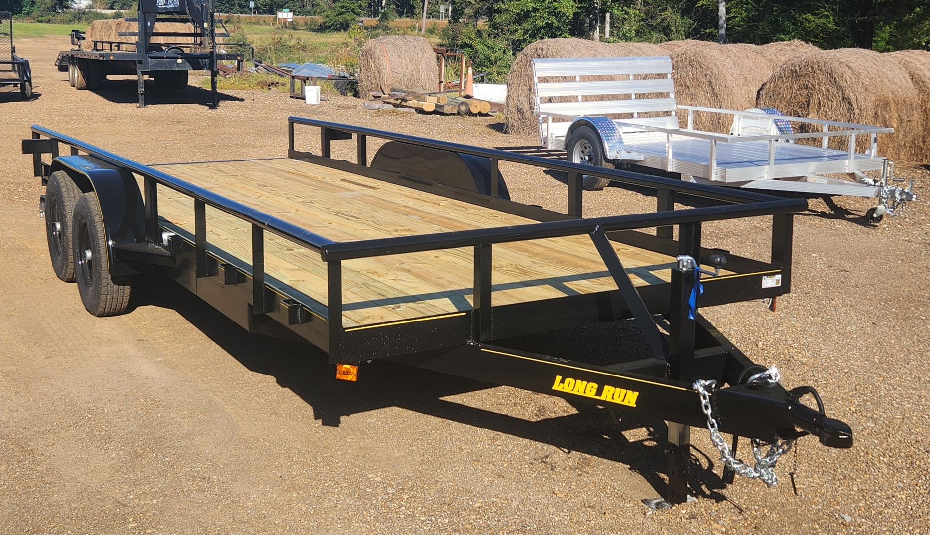 New 2025 Long Run Trailers 82"x20' 10k,Pipe, 4' Gate Utility Trailer
