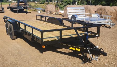 New 2025 Long Run Trailers 82"x20' 10k,Pipe, 4' Gate Utility Trailer