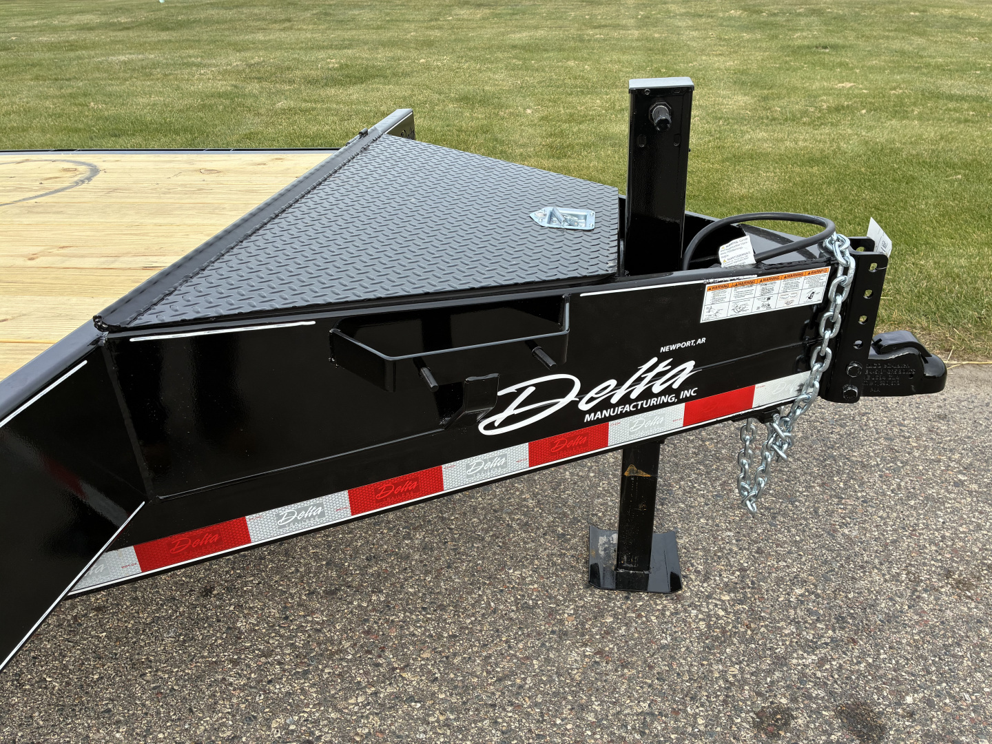 New 2026 Delta 27TB Bumper Pull Tilt 24' Flatbed Trailer