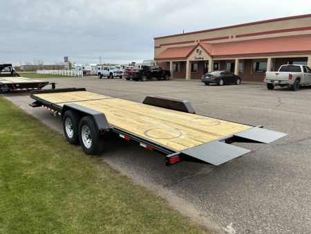 New 2026 Delta 27TB Bumper Pull Tilt 24' Flatbed Trailer