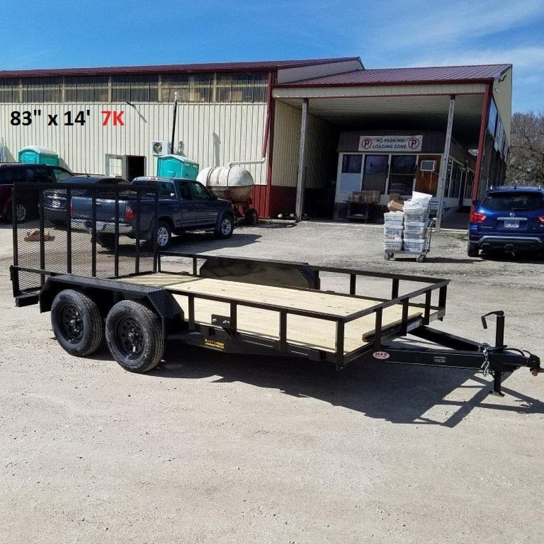 New 2027 MEB 77x14 Utility Trailer w/Gate