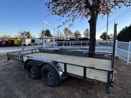 New 2026 Coffee Creek MFG 83"x16' Tandem Axles Utility Trailer