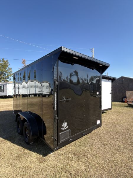 New 2026 Cargo United 7x14TA 7' Tall .080 PolyCor Blackout Package Rear Wing Spoiler Cargo / Enclosed Trailer