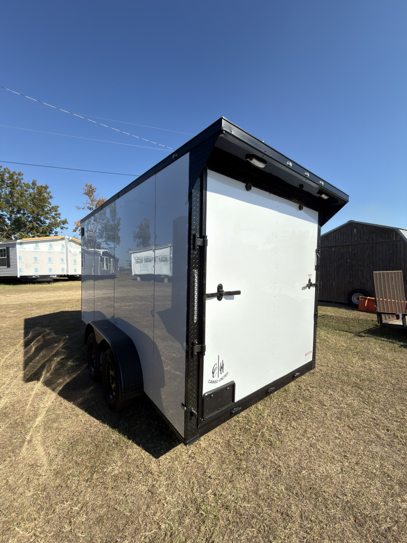 New 2026 Cargo United 7x14TA 7' Tall .080 PolyCor Blackout Package Rear Wing Spoiler Cargo / Enclosed Trailer
