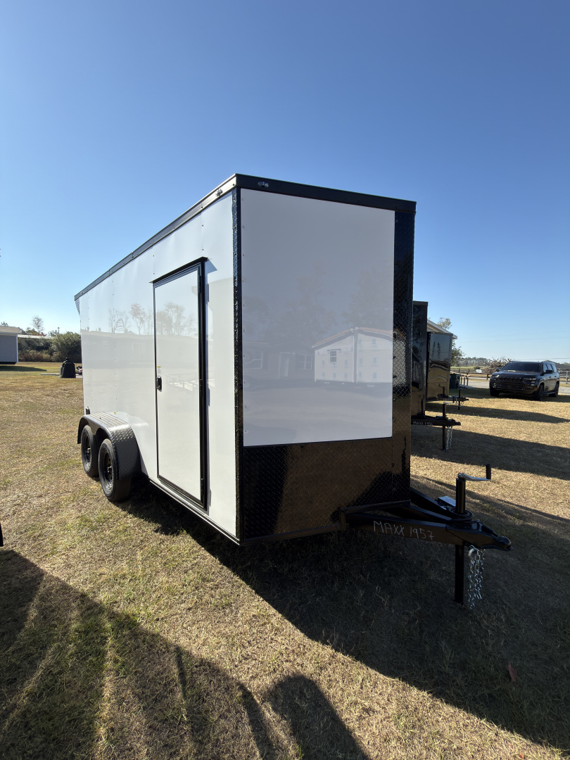 New 2026 Cargo United 7x14TA 7' Tall .080 PolyCor Blackout Package Rear Wing Spoiler Cargo / Enclosed Trailer