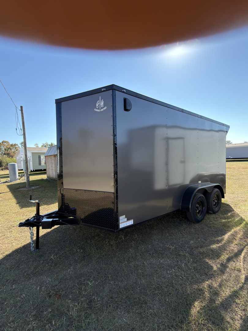 New 2026 Cargo United 7x14TA 7' Tall .080 PolyCor Blackout Package Rear Wing Spoiler Cargo / Enclosed Trailer