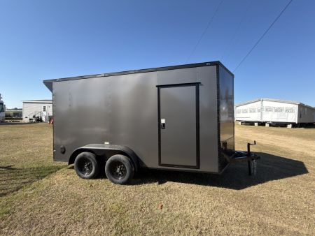 New 2026 Cargo United 7x14TA 7' Tall .080 PolyCor Blackout Package Rear Wing Spoiler Cargo / Enclosed Trailer