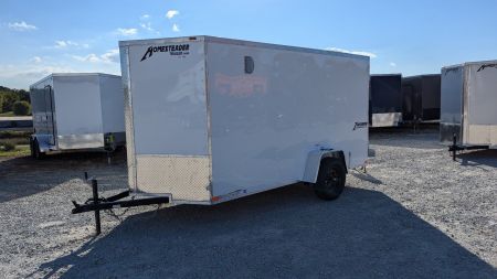 New 2026 Homesteader 6x12 Intrepid V-Nose Cargo Trailer w/ Ramp Door