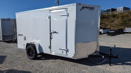 New 2026 Homesteader 6x12 Intrepid V-Nose Cargo Trailer w/ Ramp Door