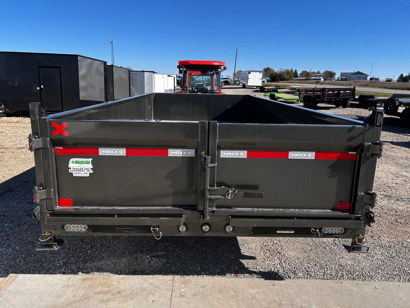 New 2026 MAXXD DJX 83"X16' 16K GVWR HD 7 GA FLOOR HYDRAULIC JACK Dump Trailer