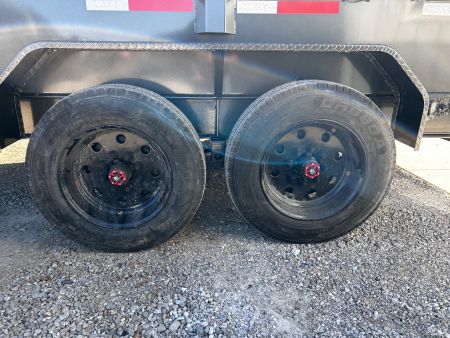 New 2026 MAXXD DJX 83"X16' 16K GVWR HD 7 GA FLOOR HYDRAULIC JACK Dump Trailer