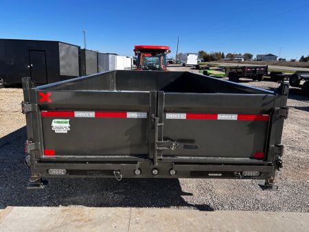 New 2026 MAXXD DJX 83"X16' 16K GVWR HD 7 GA FLOOR HYDRAULIC JACK Dump Trailer