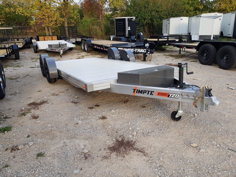 New 2027 Timpte 7x20 Hydraulic Drop Deck Aluminum Car Hauler 7K