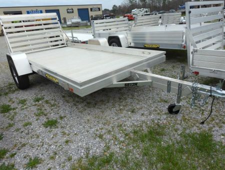New 2022 Aluma 6812H-S-TG Utility Trailer