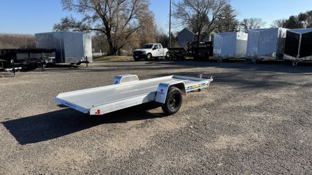 New Aluma TILT (12'x50") Aluminum Snowmobile Trailer- Single Place Tilt Bed!