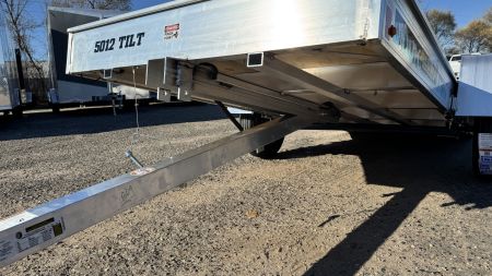 New Aluma TILT (12'x50") Aluminum Snowmobile Trailer- Single Place Tilt Bed!