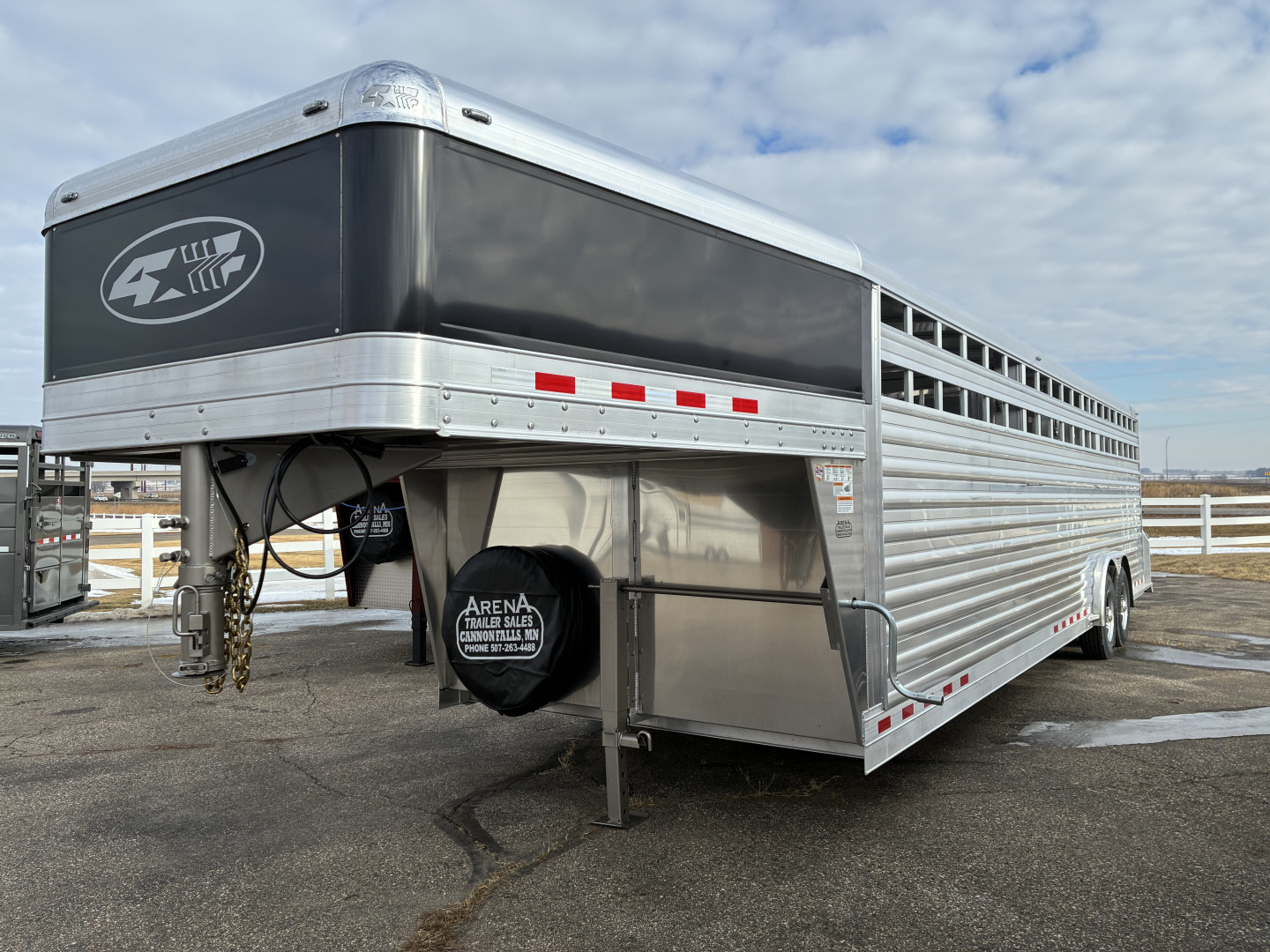 New 2027 4-Star Trailers 30' x 8' Stock Trailer