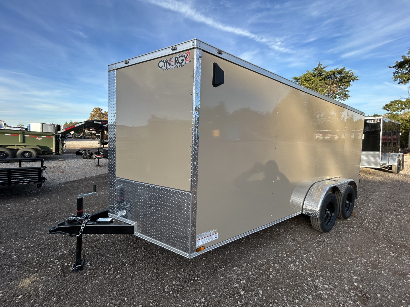 New 2026 Cynergy 2 7x16 Tandem Axles-3500lbs axles Cargo / Enclosed Trailer-Basic Package