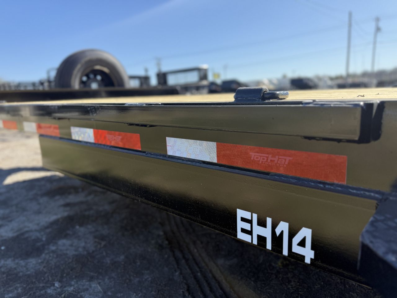 New 2026 Top Hat Trailers EH14-20x83 Equipment Trailer w/ Standup Ramps & 14 Ply Upg.
