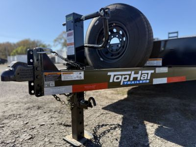 New 2026 Top Hat Trailers EH14-20x83 Equipment Trailer w/ Standup Ramps & 14 Ply Upg.