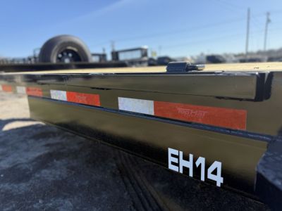 New 2026 Top Hat Trailers EH14-20x83 Equipment Trailer w/ Standup Ramps & 14 Ply Upg.