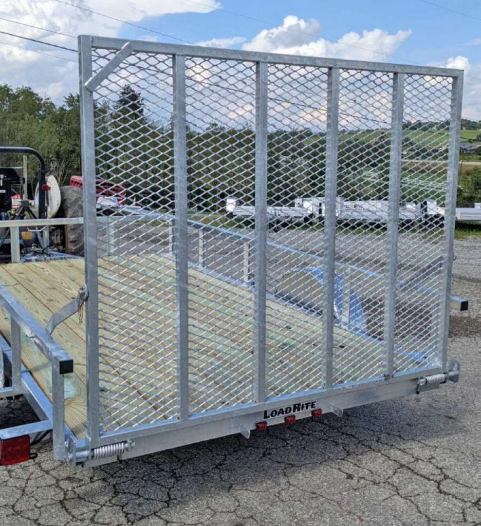 New 2026 Load Rite 6'8" x 12 ALL GALVANIZED Utility w/ Spring Assist Gate