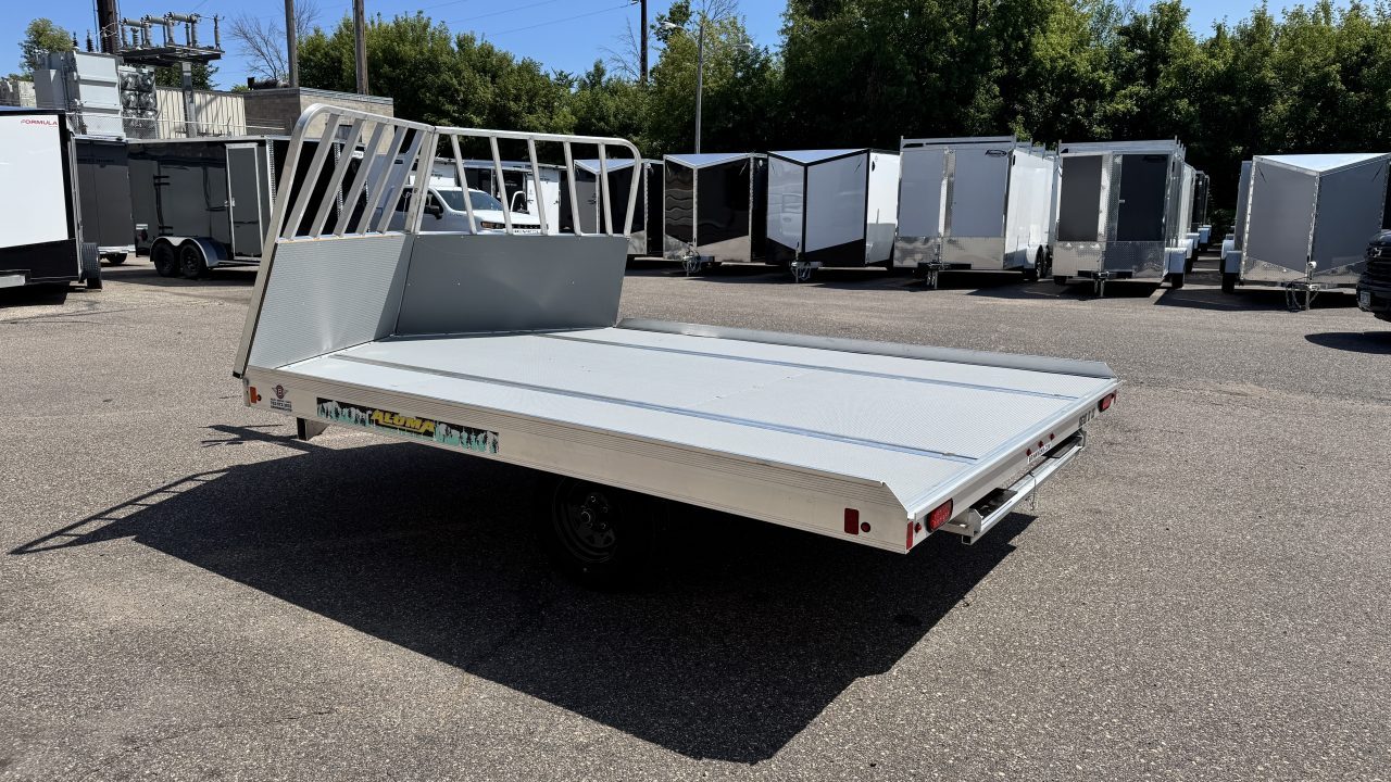 New Aluma (8.5'x10') Aluminum Snowmobile Trailer- 2 Place Drive On/Off!